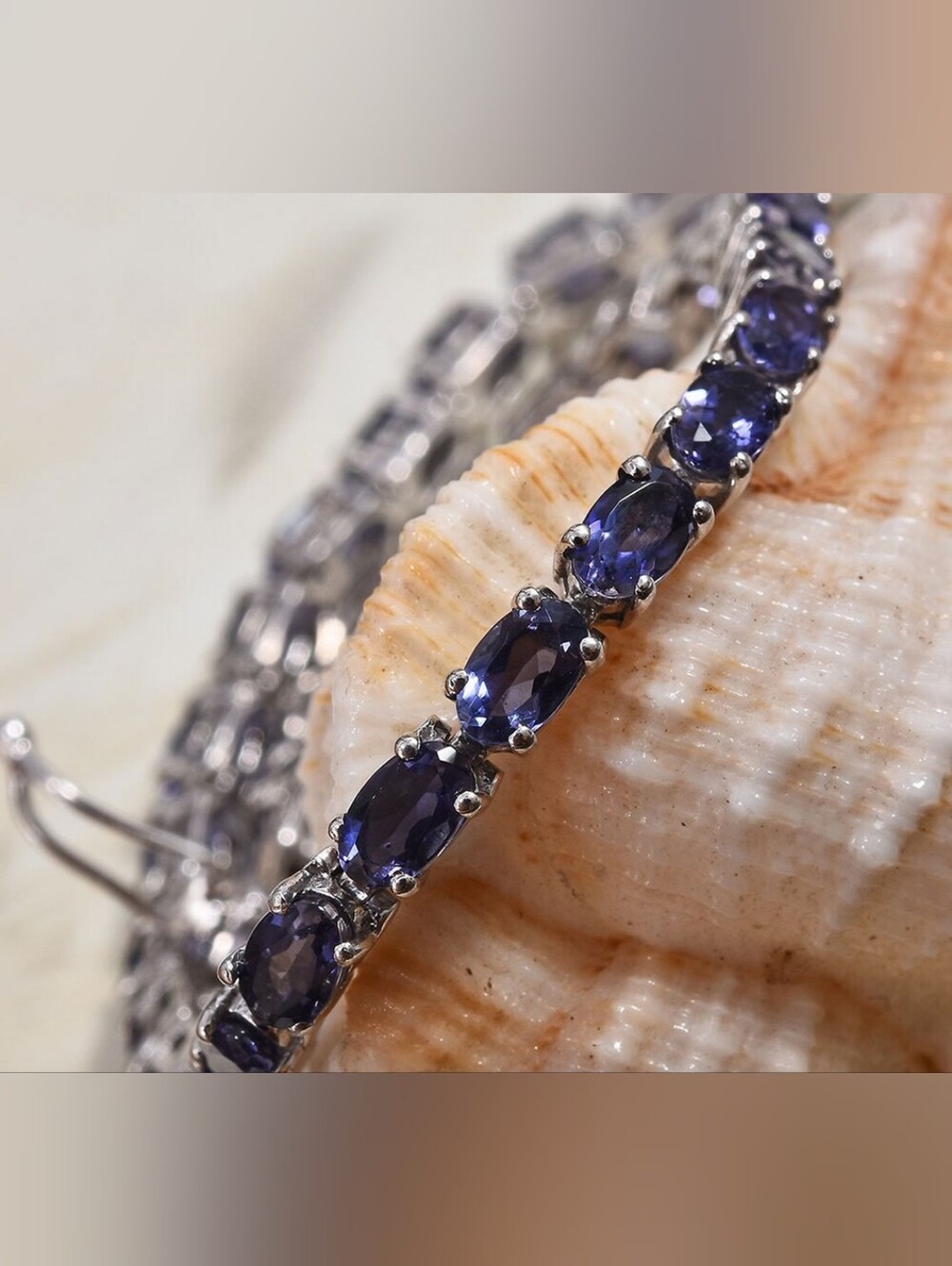 Sapphire 925 Sterling Bracelet 7.5 11ctw